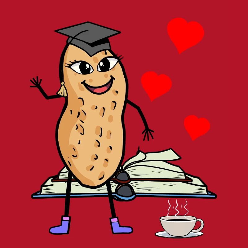 Erdnuss Studentin Studieren Studium Uni