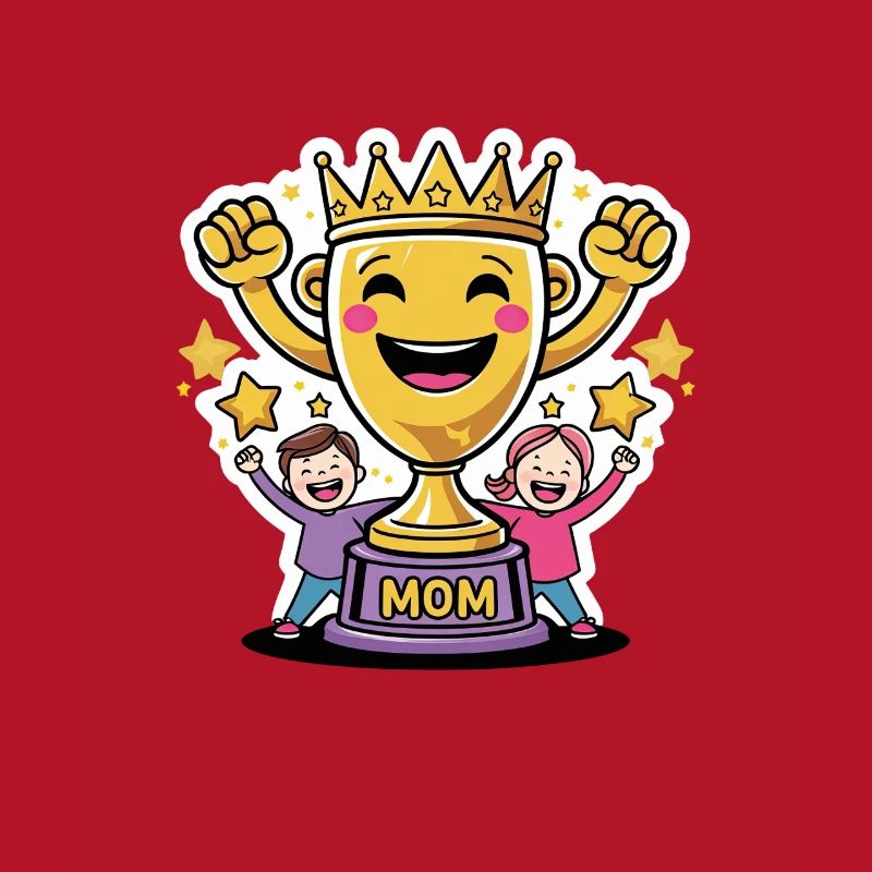 Beste Mama Trophäe – Süßes Muttertagsmotiv