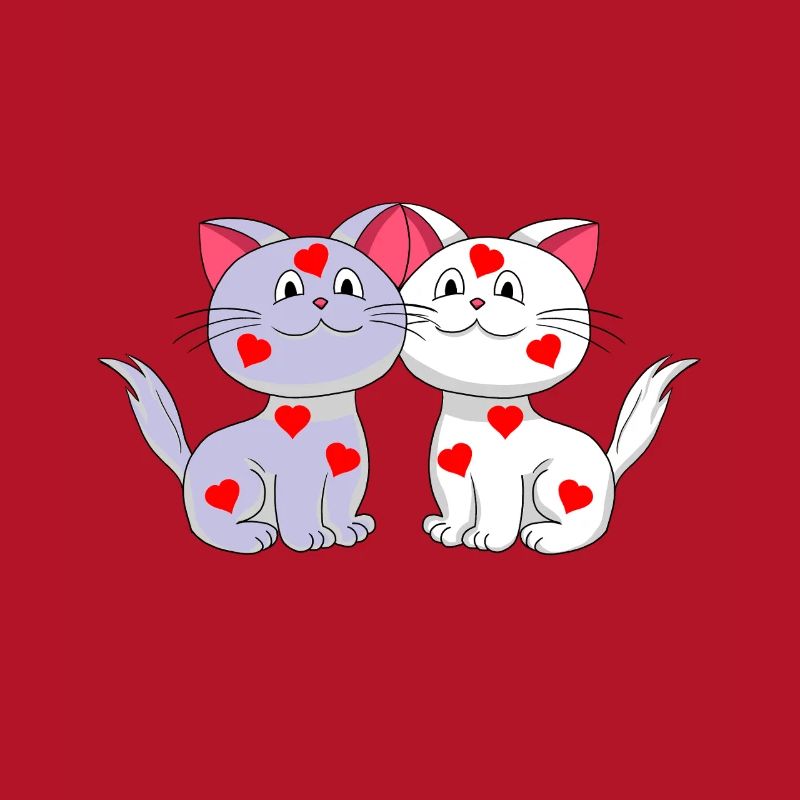 Coeurs de chat Coeurs Saint-Valentin Saint-Valentin Chats