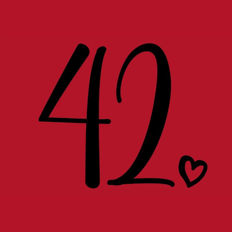 Numéro mignon 42, 42 ans, 42e cadeau d'anniversaire