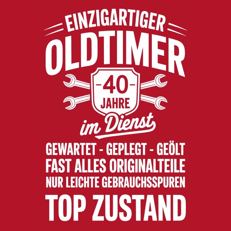 40 years in service - work anniversary oldtimer