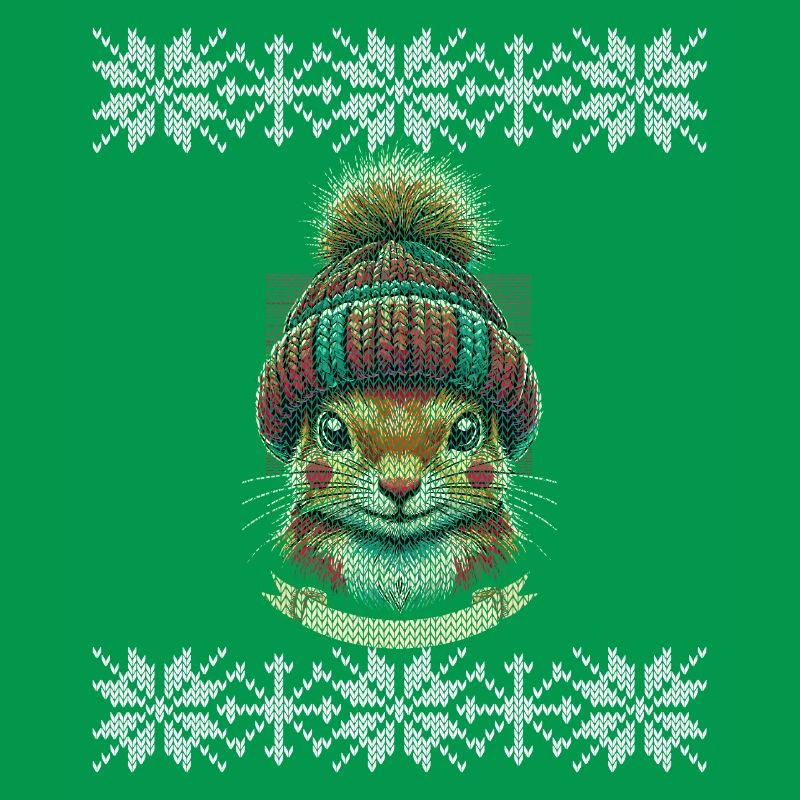 Winter squirrel with cap