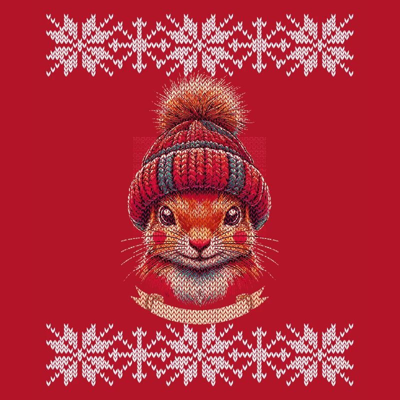 Winter squirrel with cap
