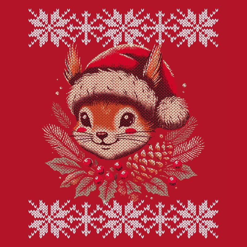 Christmas Squirrel Knitting Pattern