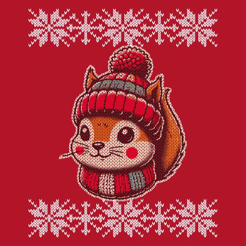 Cute Knitting Pattern Squirrel Winter