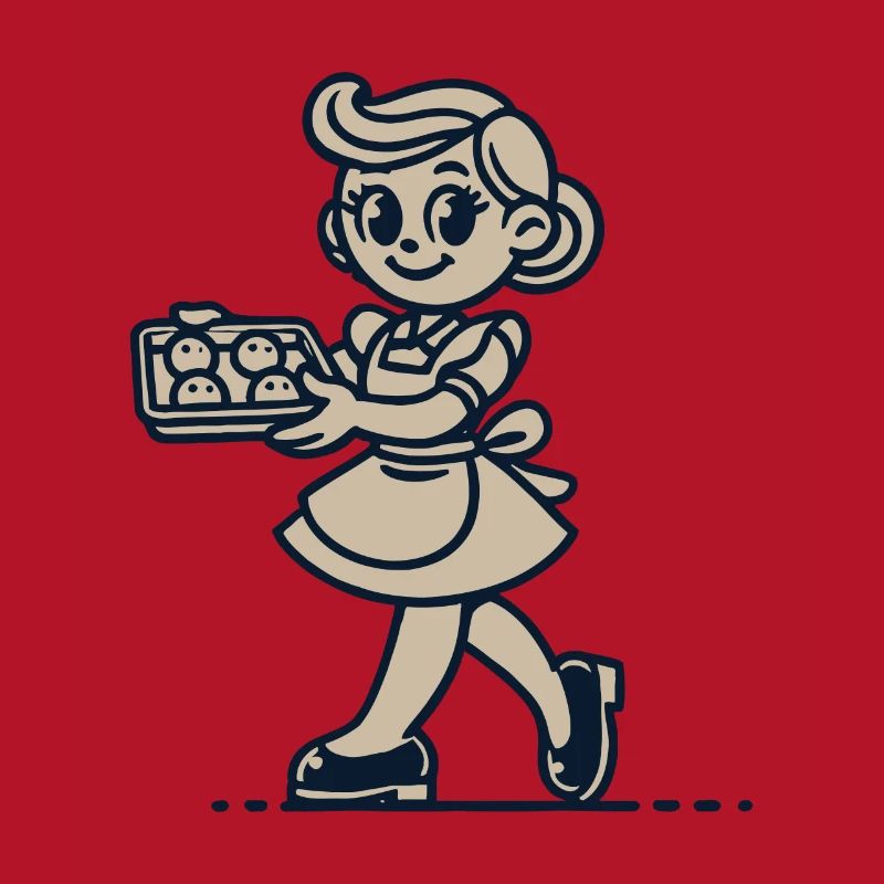 Cuisinier joyeux avec des biscuits