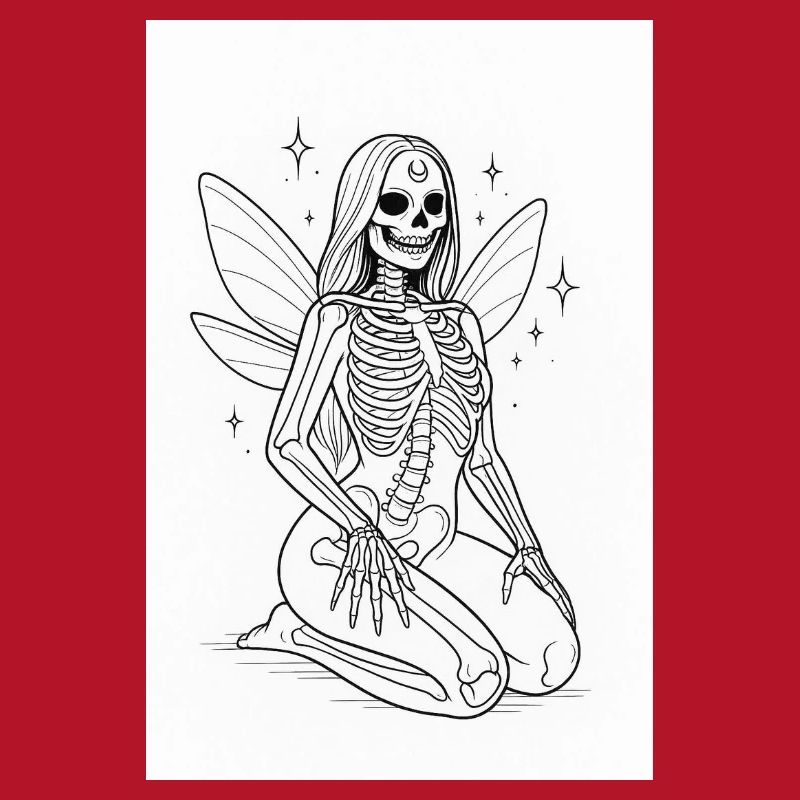 Magic Skeleton with Wings