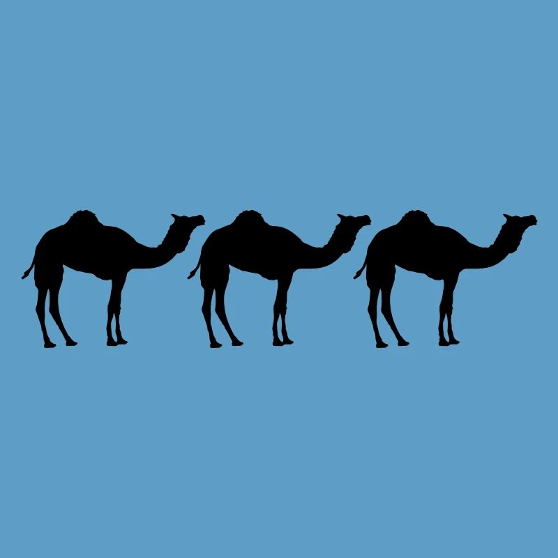 Camels Caravan Desert Three Black Cool Silhouette