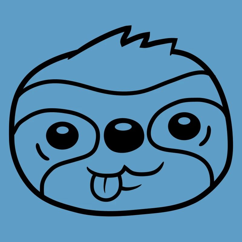 Head sloth comic chill