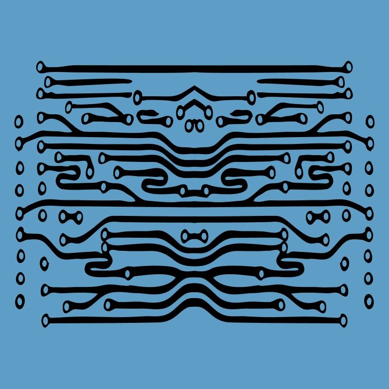design lines microchip disk pattern cool lines