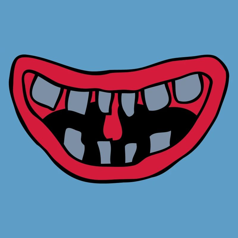 Conception de la bouche de monstre rieur