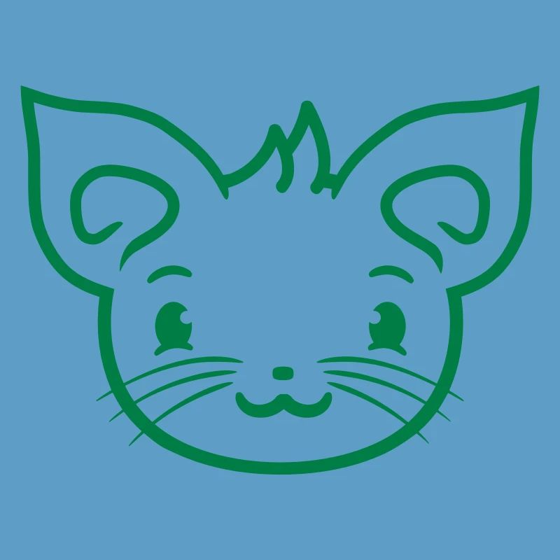 Süße Katze Guckt Glücklich Lächelndes Kätzchen Fun