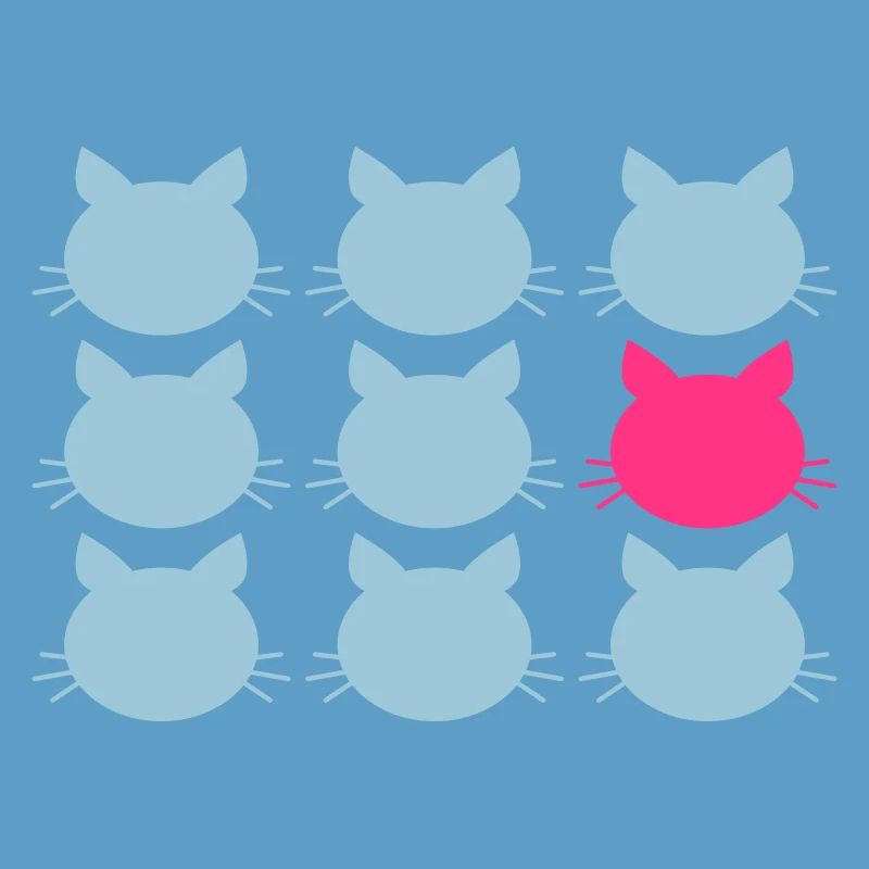 9 Cats Pattern Difference pour être différent