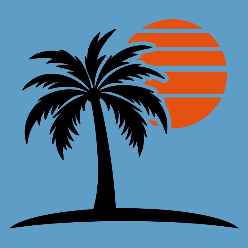 Palm Tree Sun Island