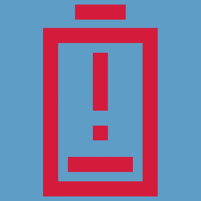 Warning Exclamation Point Battery Empty