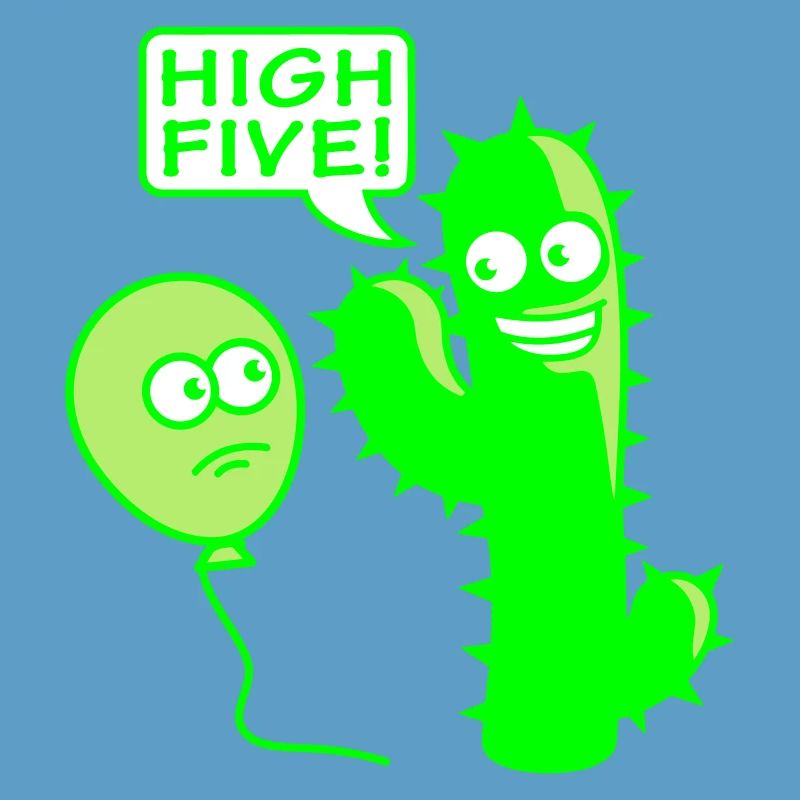 Cactus ballon High Five salutation pointes Fun