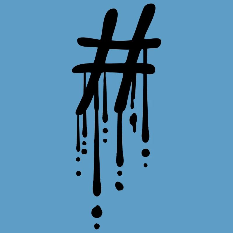 Hashtag Graffiti Drop