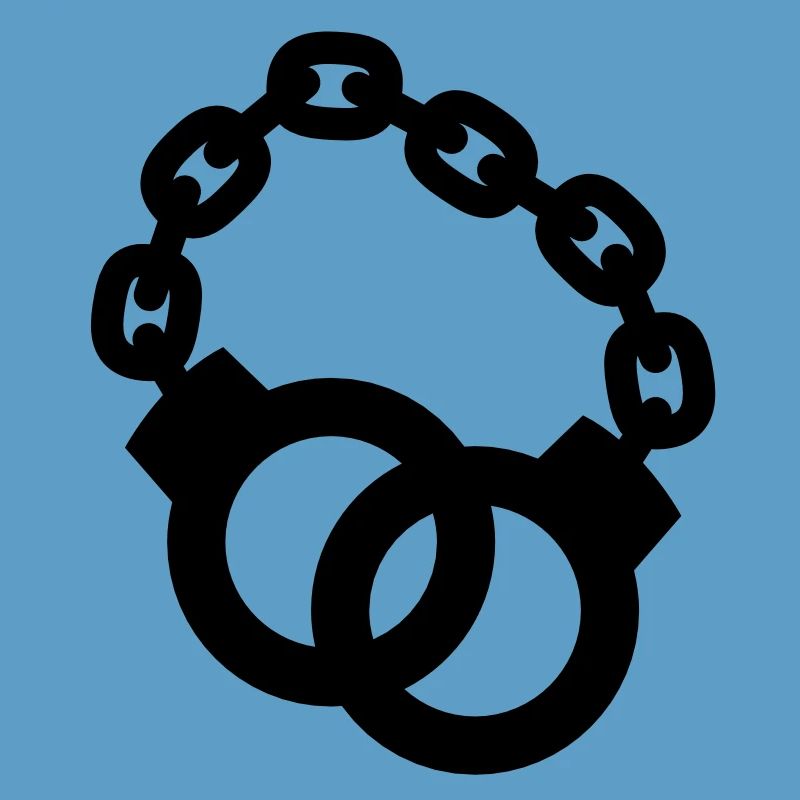 Handschellen zusammen Polizist oder Dame gesperrt