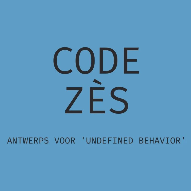 Antwerp: "Code Zès!" – Tech Dialect Shirt