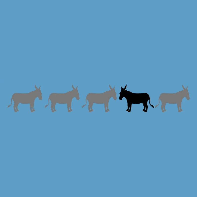 anders be different esel pferd pony klein packesel
