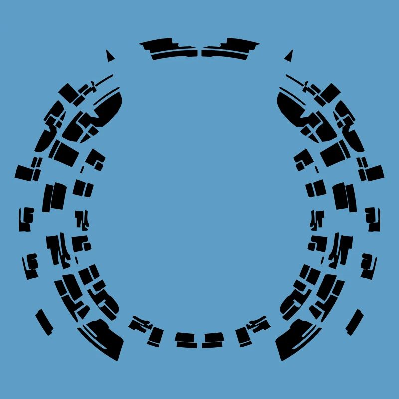 Circle border pattern round frame