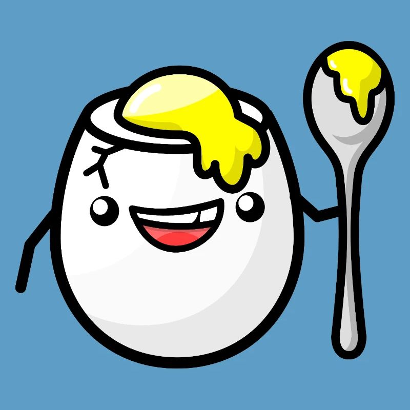 Breakfast egg while doing your hair