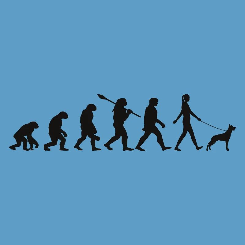 Evolution Funny Belgian Shepherd Dog Malinois