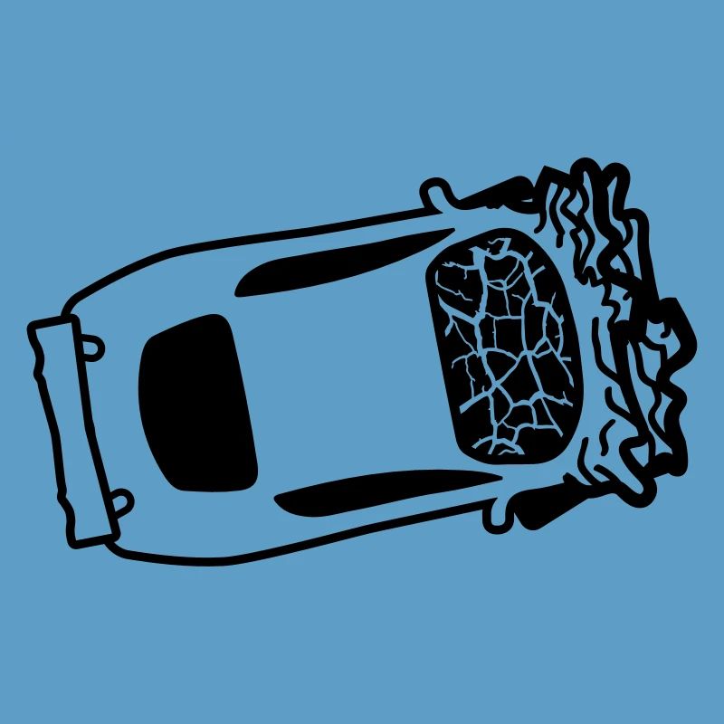 accident crash total damage crushed dents broken s