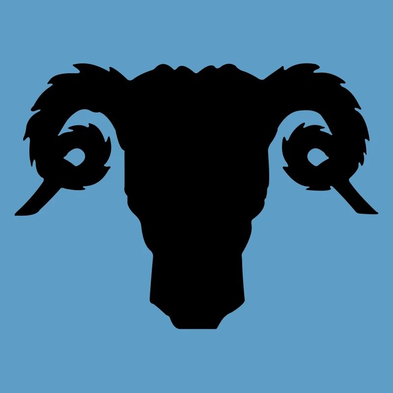 Bock- oder Rammkopfschattenbild