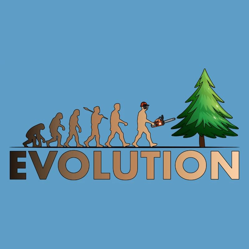 Couleur de l'évolution de la tronçonneuse