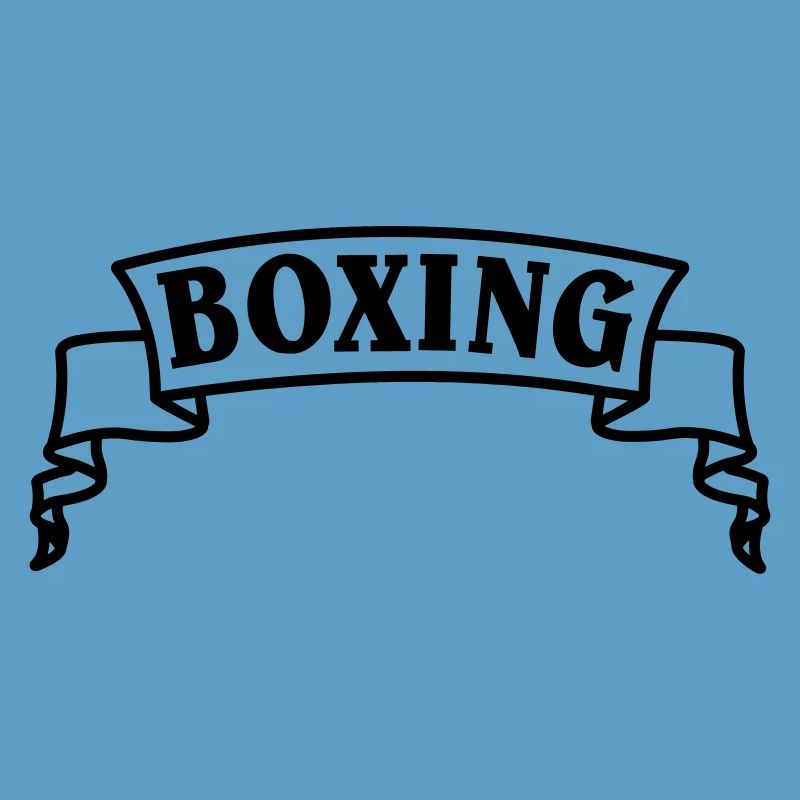 Boxen Boxtext in Wimpel oder Banner