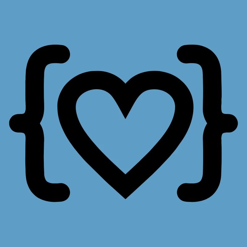 Heart of programmer code logo