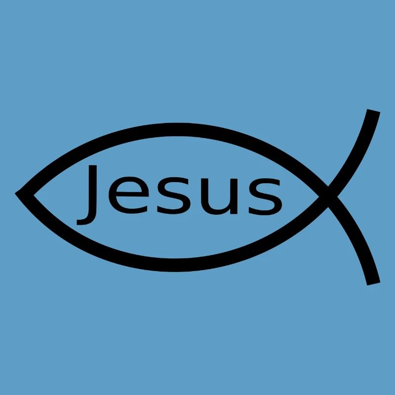 Jesus Fish Black Ichthys Fish Fish