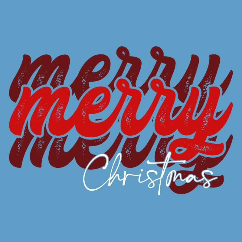 Overlapped Merry Christmas Script