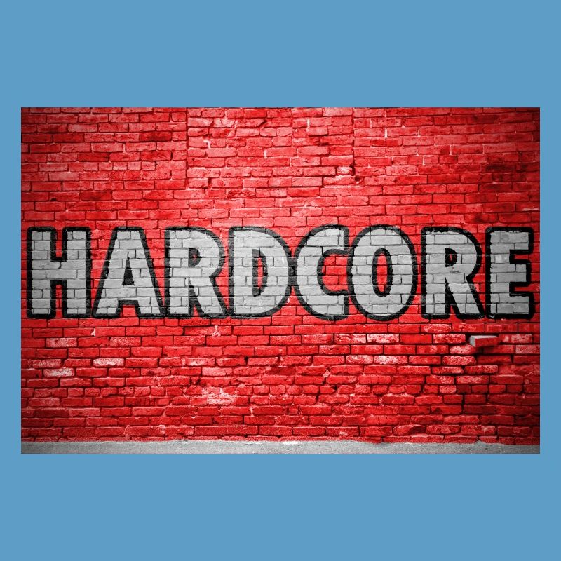 Hardcore Brick Wall Graffiti