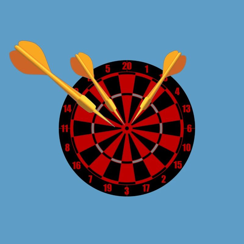 Fléchettes Flèches et jeu de fléchettes