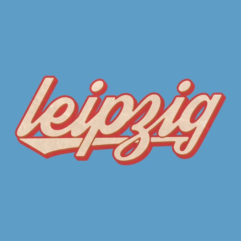 Leipzig Script Vintage Logo