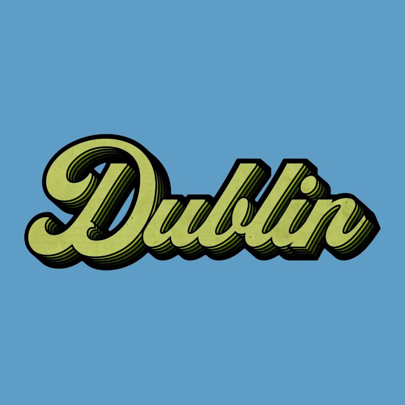 Dublin Retro Script in Lime