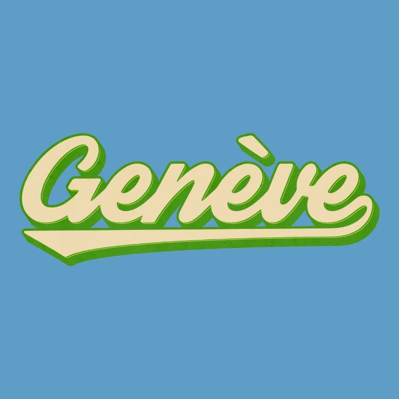 Genève Retro Script Lime