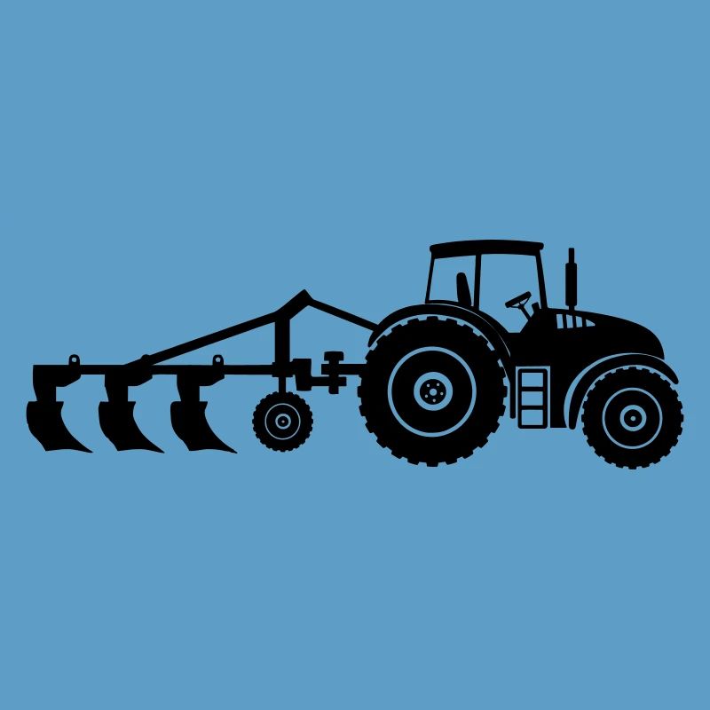 Acker-Traktor-Pflug