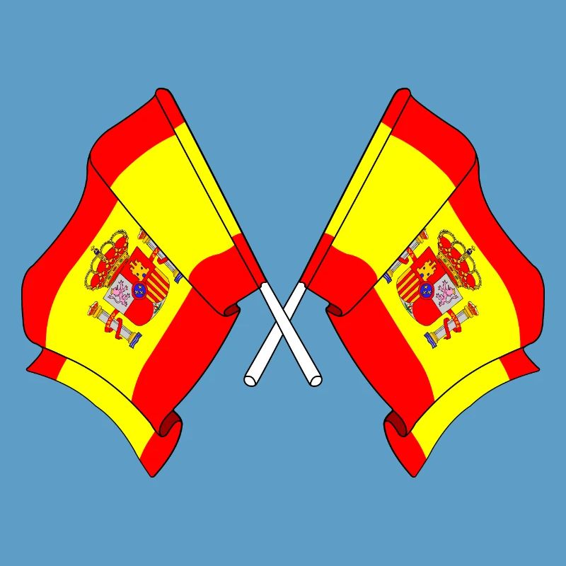 Two flags Spain