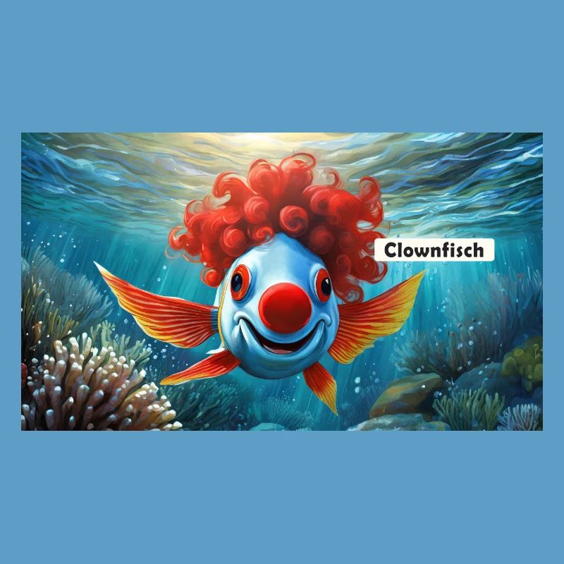 Pun ambiguous german expression - Clownfisch