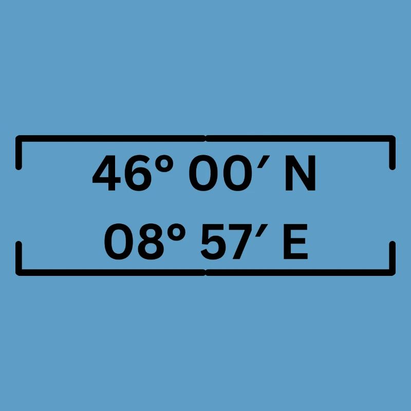 Coordinates Lugano Minimalist