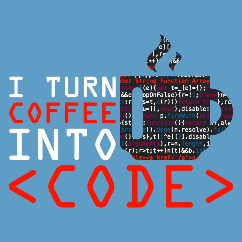 Programmers generate code from coffee