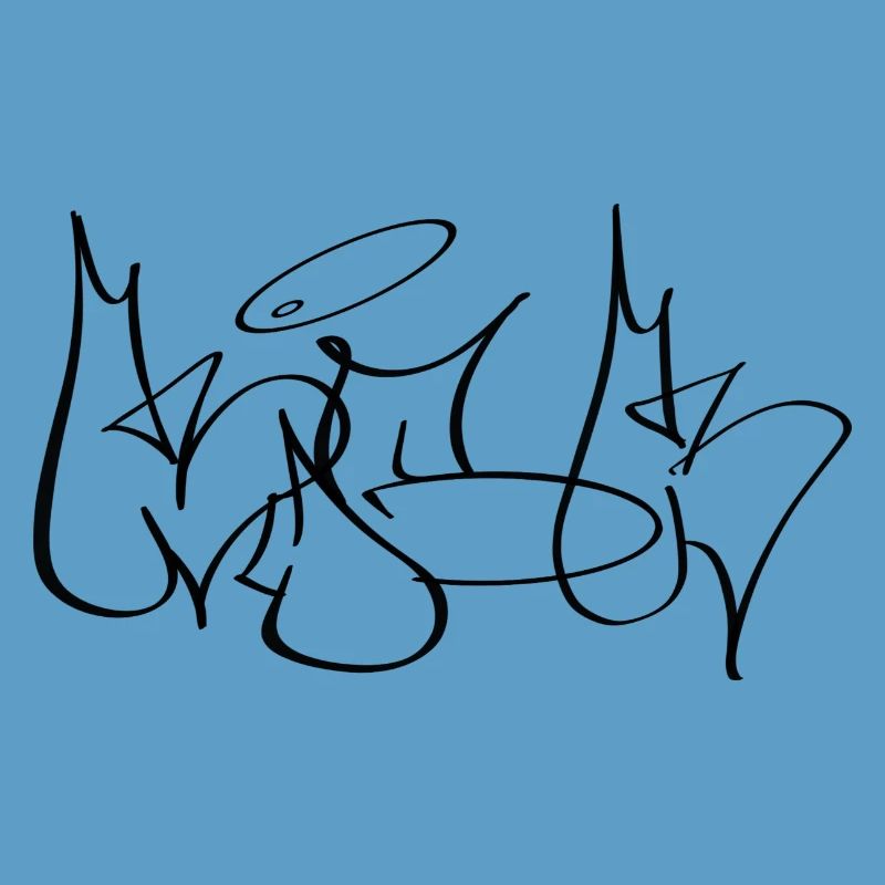KICK Inspired by classic throw-up graffiti styles