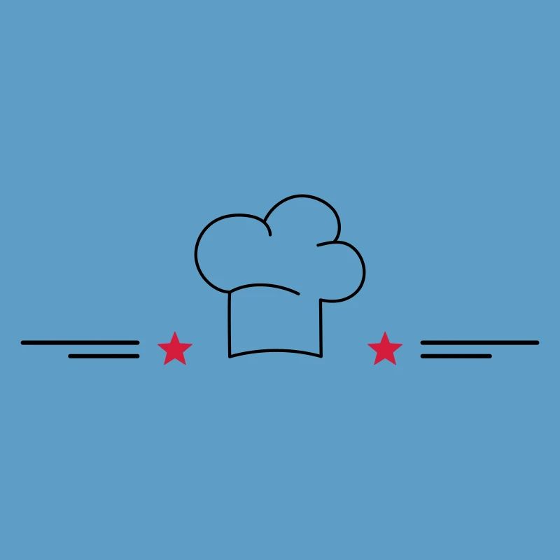Toque de chef avec étoiles