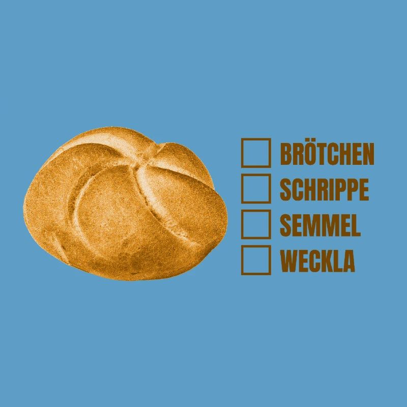 Brötchen oder Semmel? – Lustiges Dialekt-Design