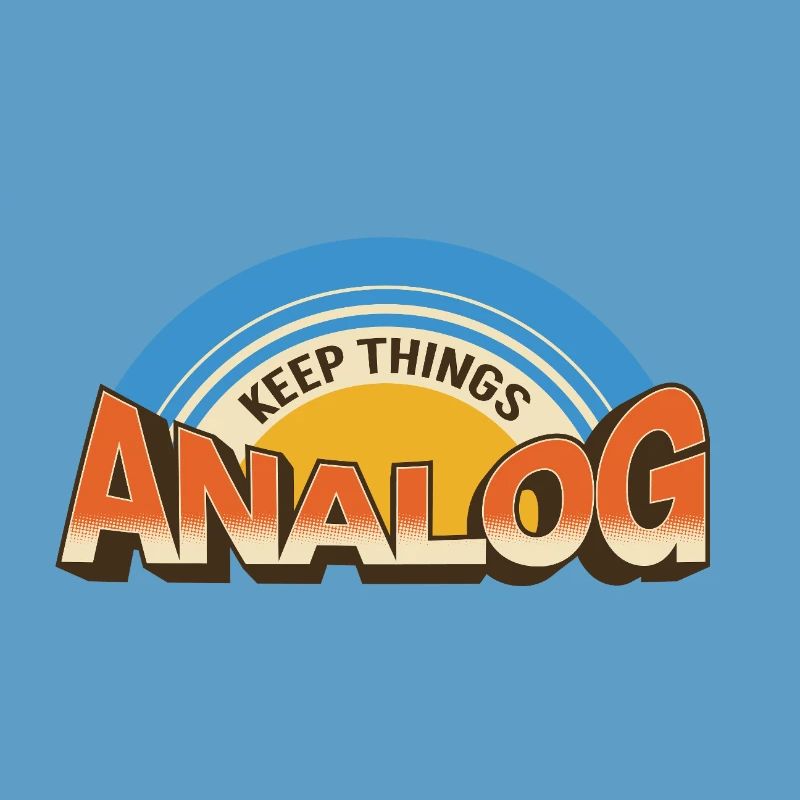 Keep Things Analog – Retro Tech-Statement