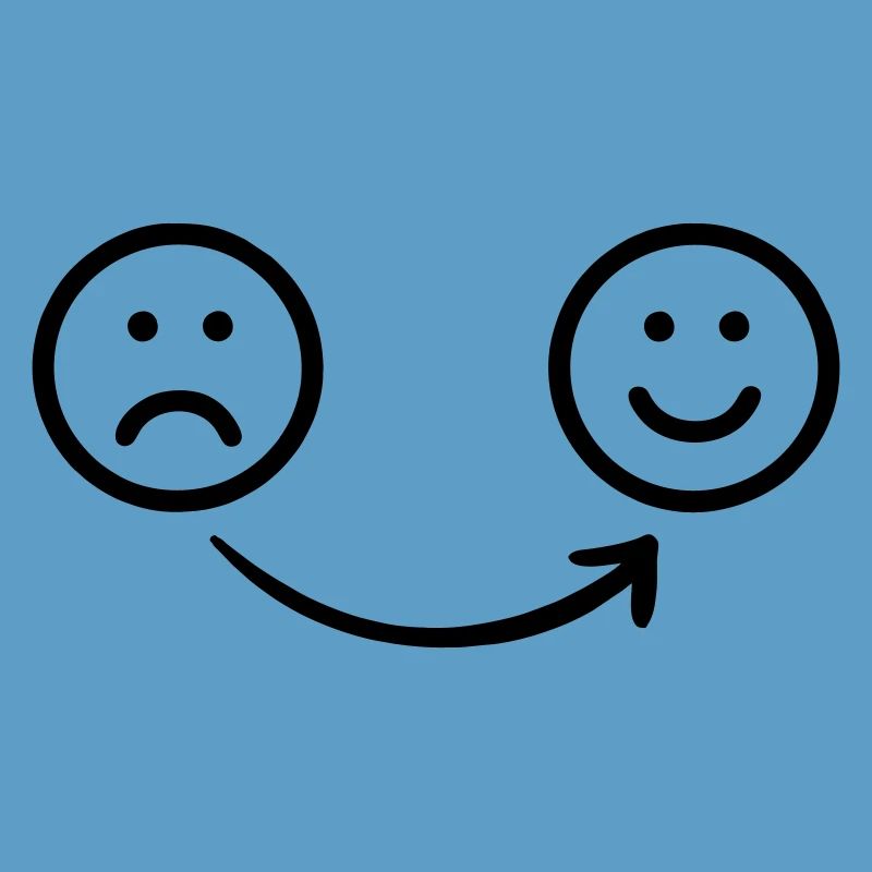 From sad to cheerful transparency