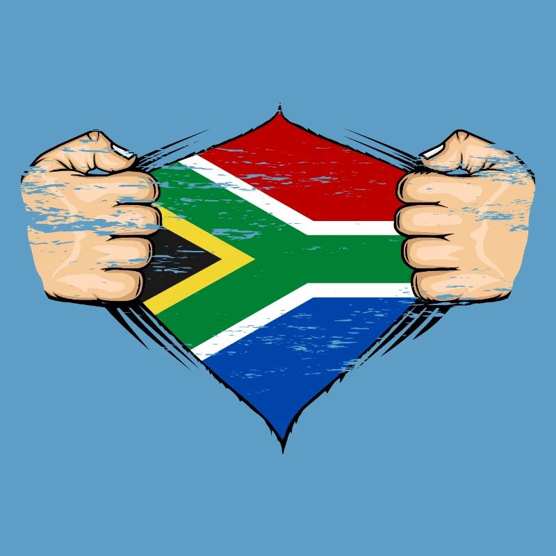 Drapeau de l’Afrique du Sud utilisé